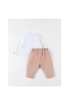 Ensemble cérémonie chemise et pantalon écru caramel clair, Noukie's 2