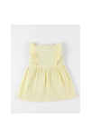 Robe En Crêpe De Coton Rayée, Jaune/écru, Noukie's 2