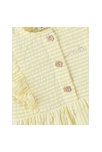 Robe En Crêpe De Coton Rayée, Jaune/écru, Noukie's 3
