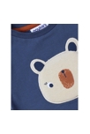 T-shirt Panda à Manches Courtes Rayé, Marine/écru, Noukie's 3