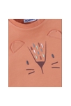 T-shirt Lion à Courtes Manches, Terracotta, Noukie's 3