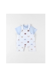 Ensemble Salopette Imprimé Animalier + T-shirt, Clair/écru, Noukie's 2