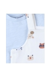 Ensemble Salopette Imprimé Animalier + T-shirt, Clair/écru, Noukie's 4