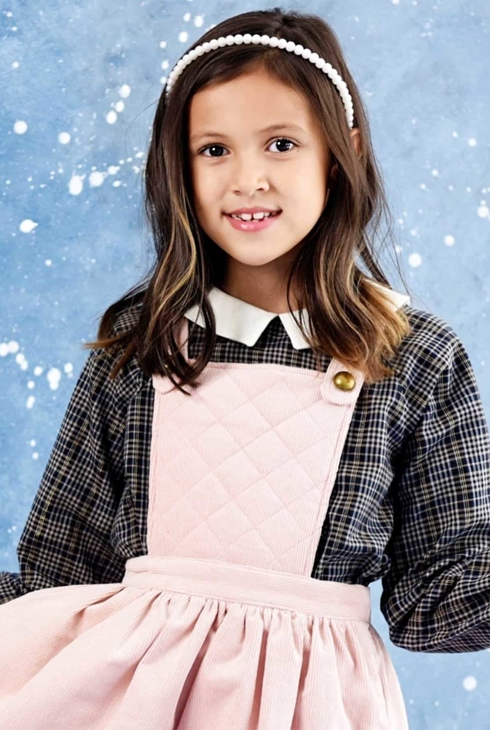 Blouse intersaison carreaux fils lurex Col Claudine, La Faute à Voltaire