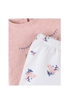 Esemble T-shirt + Short Imprimé Fleuri, Poudré/écru, Noukie's 3