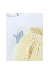 Ensemble T-shirt Girafe + Short, Jaune/écru, Noukie's 3