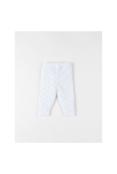 Legging En Jersey Côtelé Imprimé Fleuri,, Noukie's