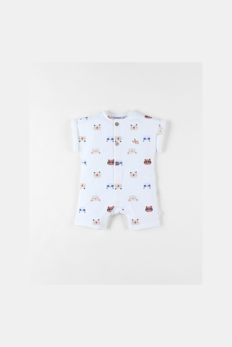 Combishort Imprimé Animalier En Molleton,, Noukie's 1