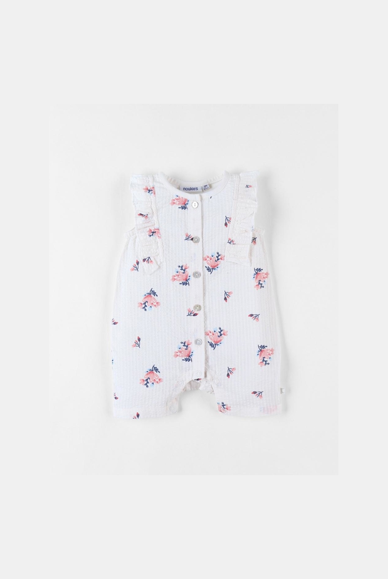 Combishort Imprimé Fleuri, Vanille, Noukie's 1