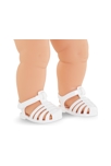 Sandales Blanches pour poupon 36 cm 3