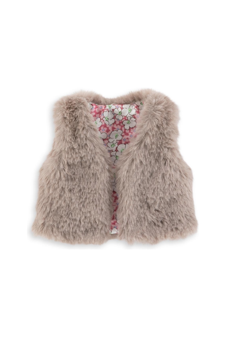 Veste Fausse Fourrure Sans Manche pour poupée ma Corolle 1