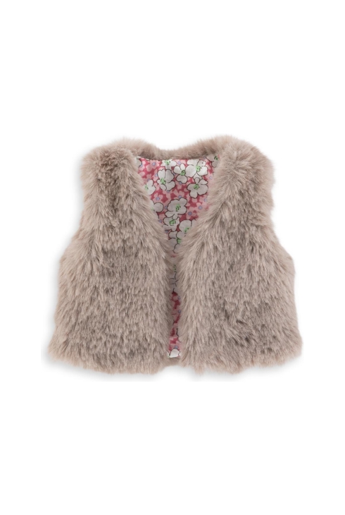 Veste Fausse Fourrure Sans Manche pour poupée ma Corolle 1