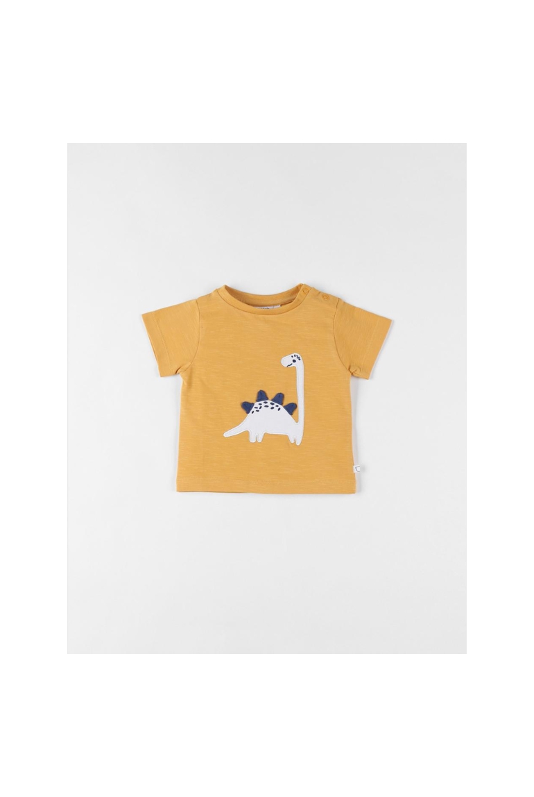 T-shirt dino à manches courtes ocre, Noukie's 1