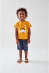 T-shirt dino à manches courtes ocre, Noukie's 4