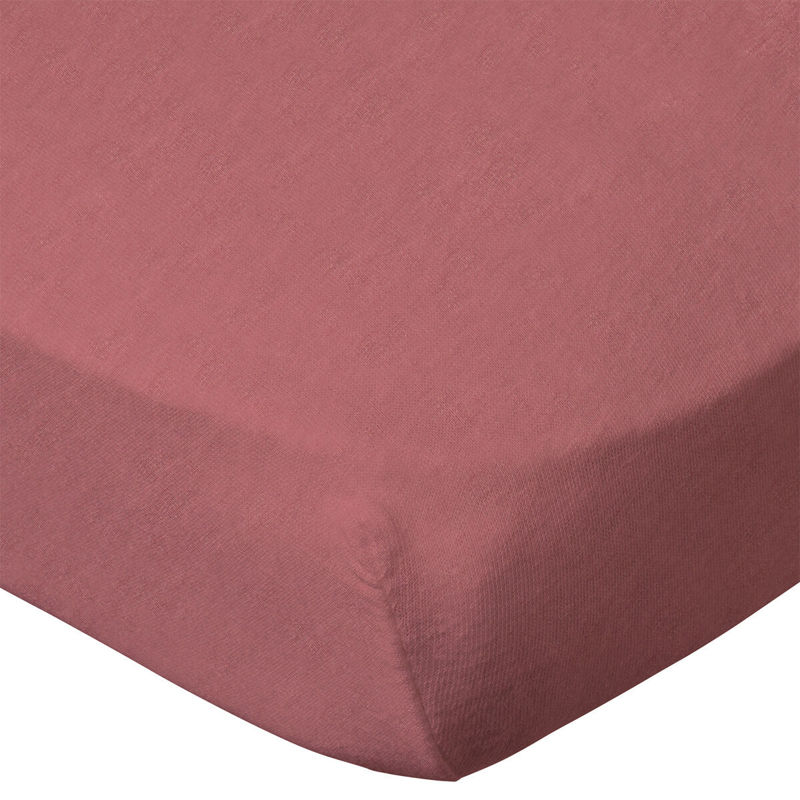 Baby Calin - Drap housse uni 60x120 cm Terracotta, Babycalin -
