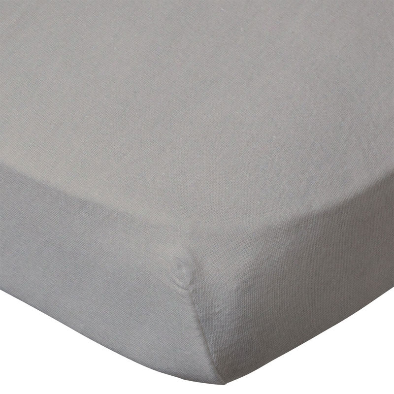 Baby Calin - Drap housse uni 60x120 cm Taupe, Babycalin -