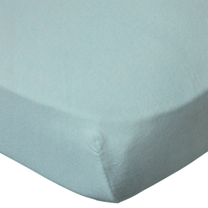 Drap housse uni 60x120 cm Turquoise, Babycalin 1