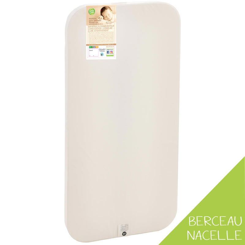 Matelas berceau et nacelle imperméable 38x78 cm, Babycalin -