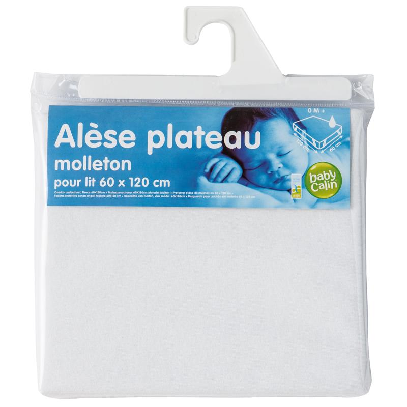 Baby Calin - Alèse plateau en molleton 60x120 cm, Babycalin - Mixte
