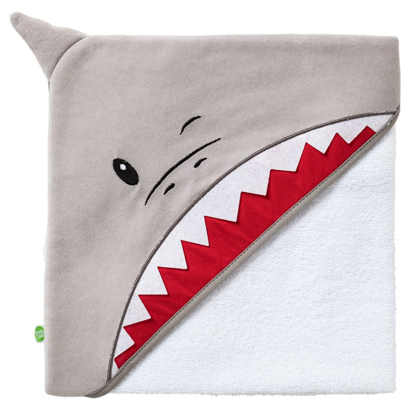 Baby Calin - Cape de bain ludique 75x75 cm Requin, Babycalin - Mixte