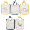 Lot de 5 bavoirs naissance 20x25 cm Toutou, Babycalin