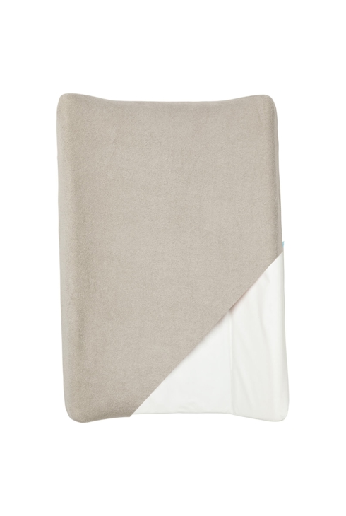 Housse matelas à langer 50 x 70 en coton/polyester - Taupe