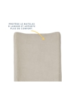 Housse matelas à langer 50 x 70 en coton/polyester - Taupe 3