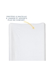 Housse matelas à langer 50 x 70 en coton/polyester - Blanc 4