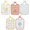 Lot de 5 bavoirs naissance 20x25 cm Smoothie, Babycalin