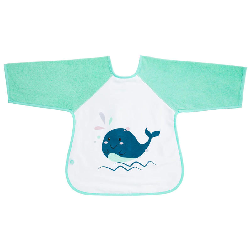 Baby Calin - Bavoir tablier à manches Marin 12 mois Bio, Babycalin - - Dès 1 an