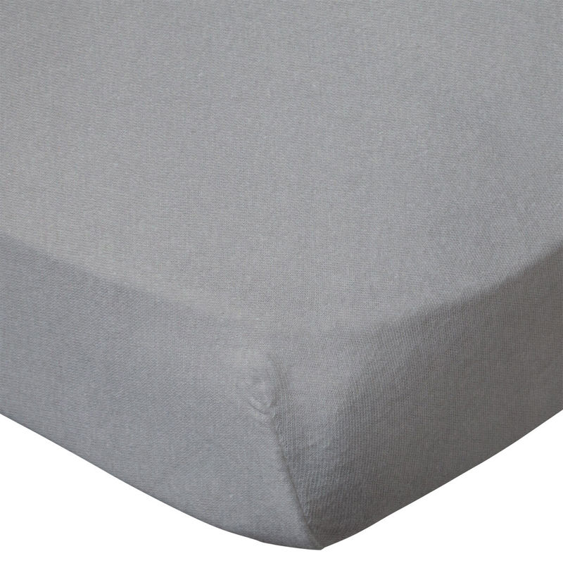 Drap housse uni 40x80 cm Gris, Babycalin - 50x83 cm