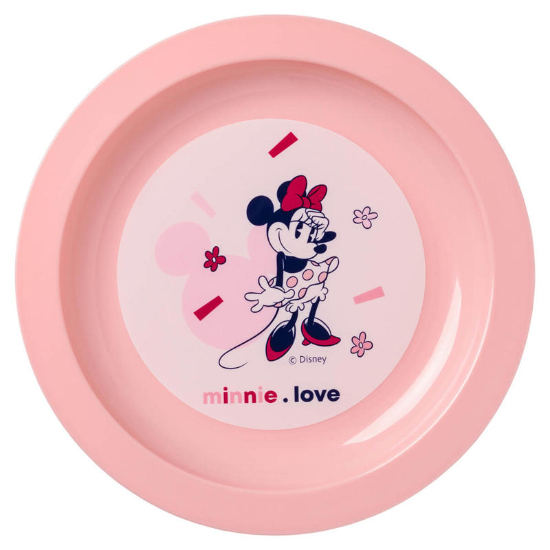 Assiette plate bébé Minnie Confettis, Disney Baby -