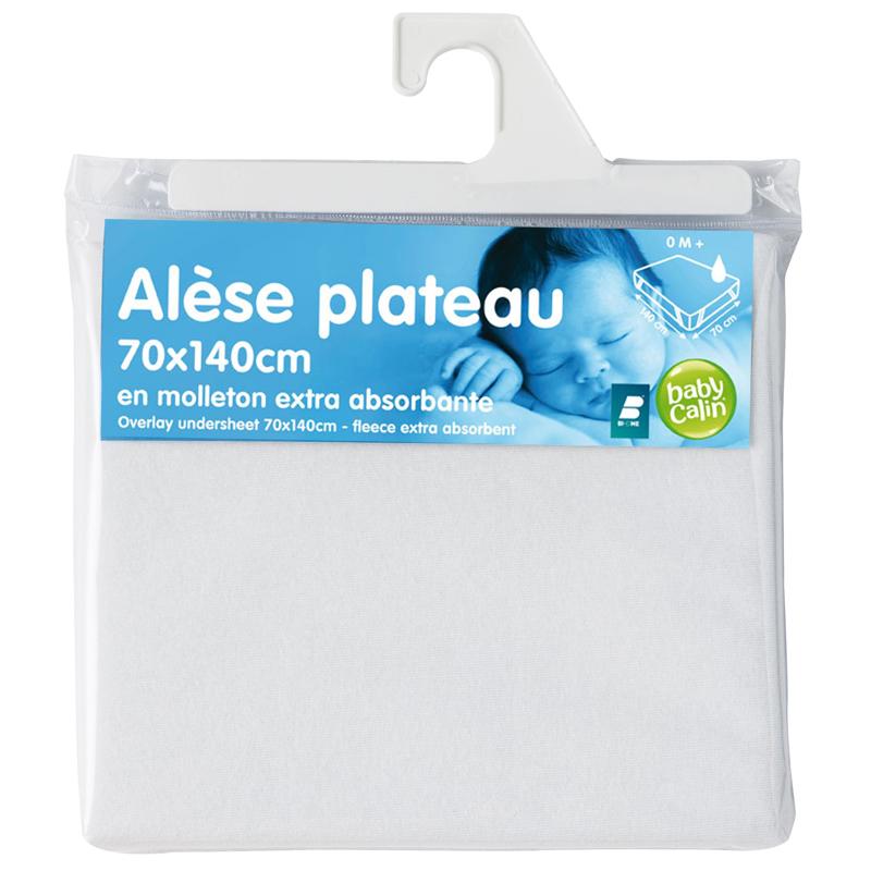 Alèse plateau en molleton 70x140 cm, Babycalin -