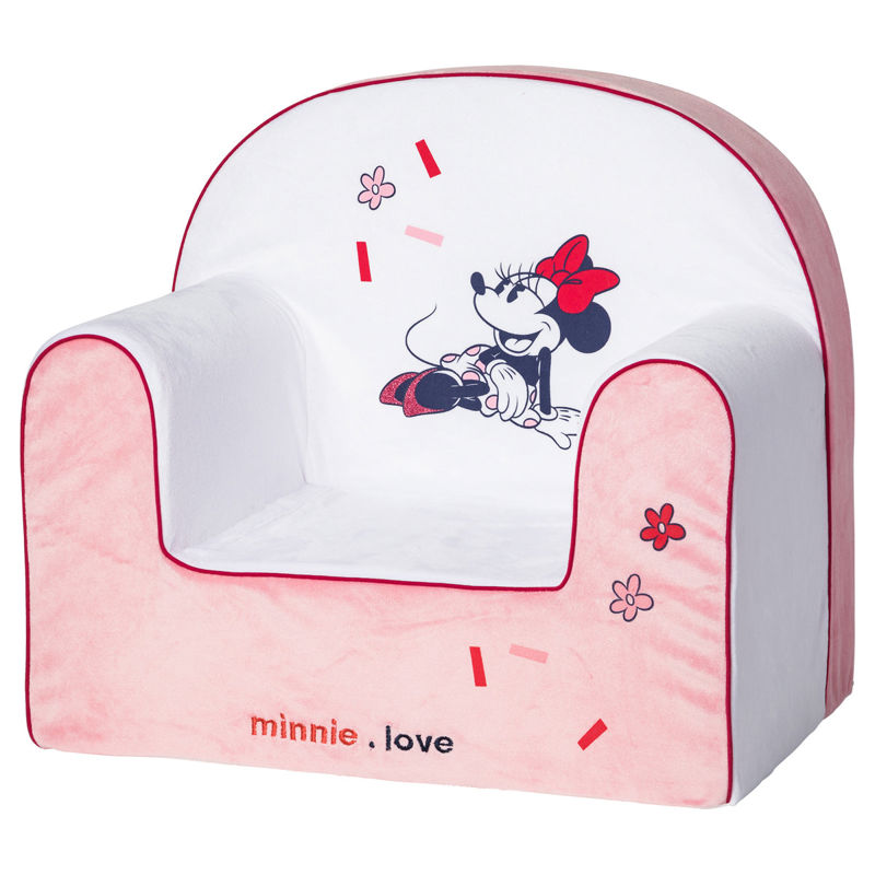 Baby Calin - Fauteuil enfant droit en velours Minnie Confettis 12 mois, Disney Baby - - Dès 1 an