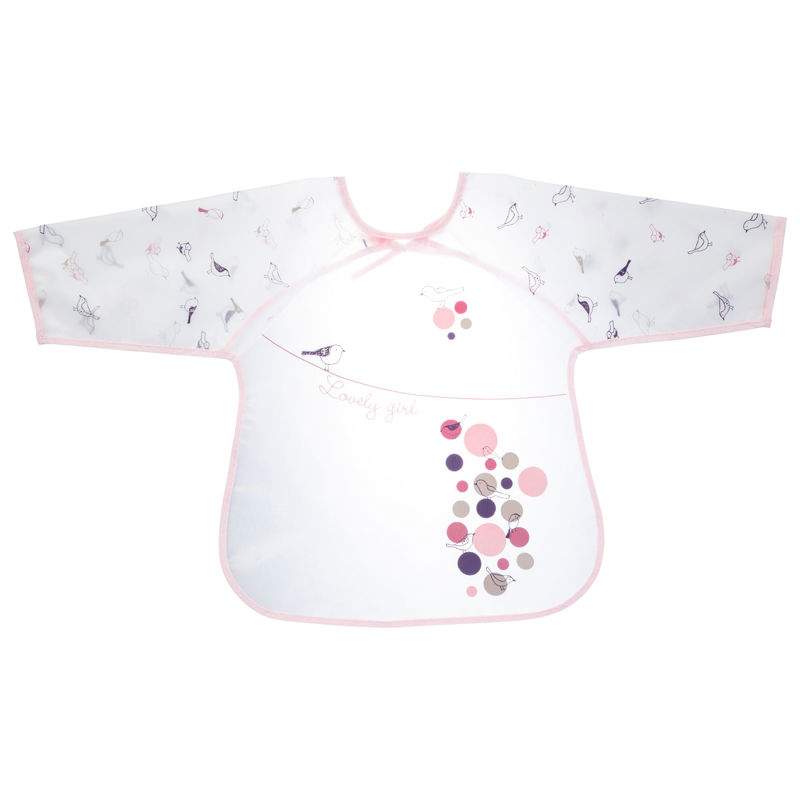 Bavoir tablier imperméable Birdy Girl 12 mois, Babycalin -
