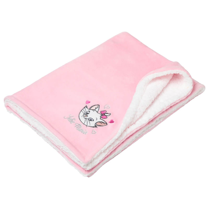 Baby Calin - Couverture bi-matière 75x100 cm Marie Jolie, Disney Baby - - Dès la naissance