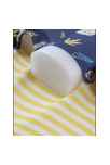 Maillot bouée rayé à imprimés jaune bleu, Archimède 3