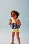 Maillot bouée rayé à imprimés jaune bleu, Archimède 4