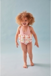 Maillot bouée rayé à imprimés clair écru, Archimède 4