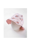 Chapeau réversible à imprimés fleuri clair teracotta, Archimède 2