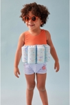 Maillot bouée à imprimés orange bleu clair, Archimède 3