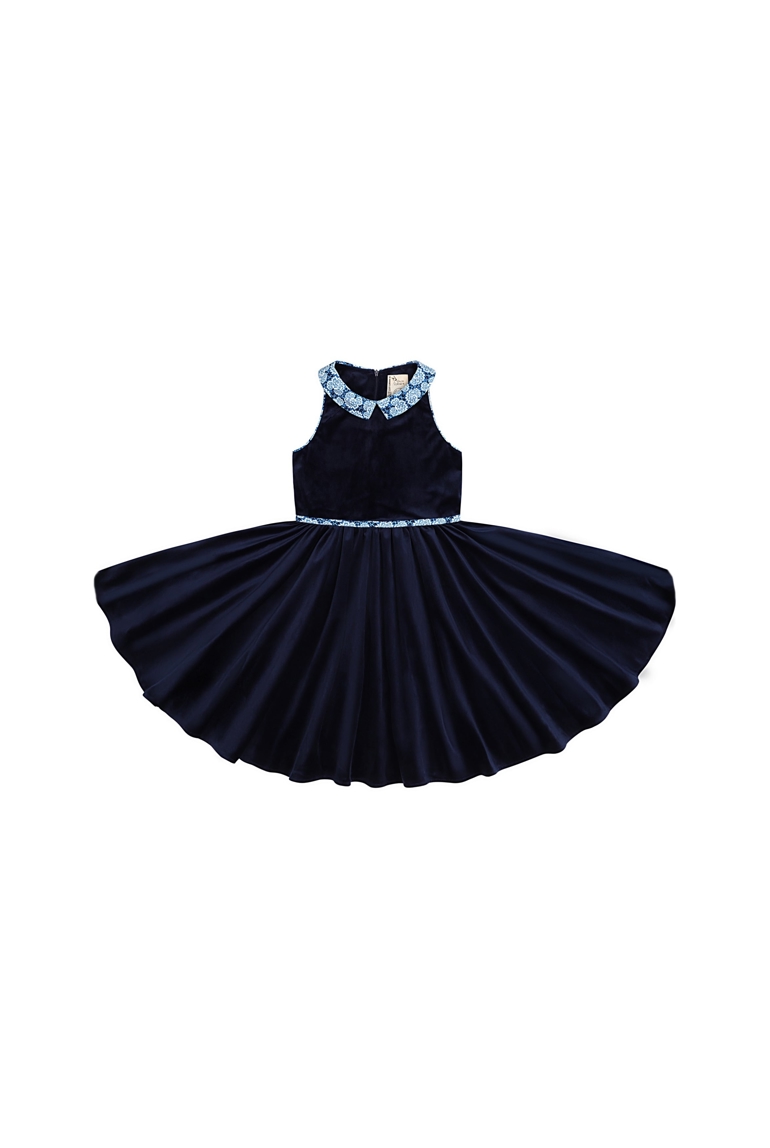 Robe qui tourne   velours    col fleuri   Hepburn, La Faute à Voltaire 1