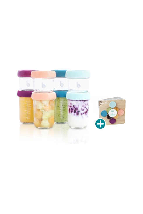 Pots de conservation en verre Babybols 4x100 ml + 4x220 ml, Babymoov 1
