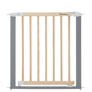 Barrière de sécurité 73 à 81,5cm bois métal Safe&Lock, Badabulle 1