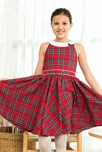 Robe de noël fille  carrx tartan rouge   Hepburn, La Faute à Voltaire 2