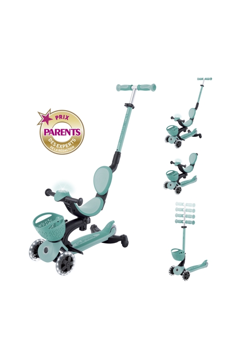 Trottinette évolutive GO-UP BABY 360 LIGHTS - Vert menthe