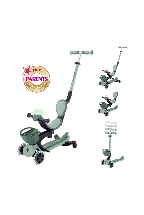 Trottinette évolutive GO-UP BABY 360 LIGHTS - Vert Sauge