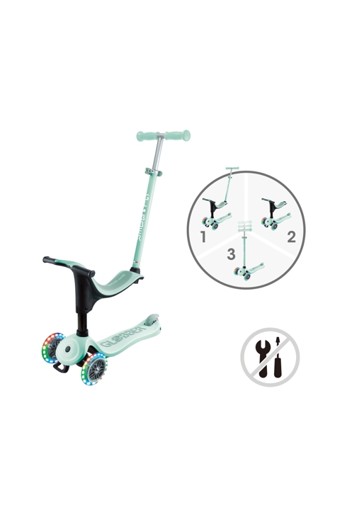 Trottinette évolutive GO-UP SPORTY LIGHTS - Vert menthe