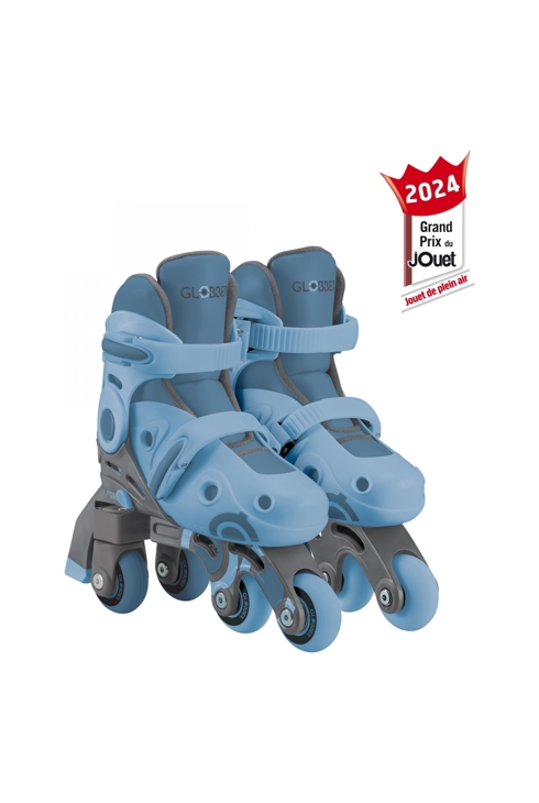 Rollers évolutifs 2-en-1 Taille S-M du 30 au 33 - Bleu ciel