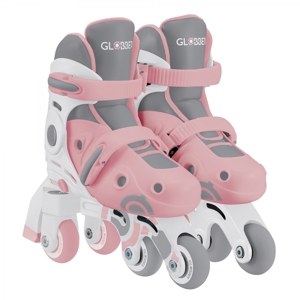 Rollers évolutifs 2-en-1 Taille XS-S du 26 au 29 - Rose 1